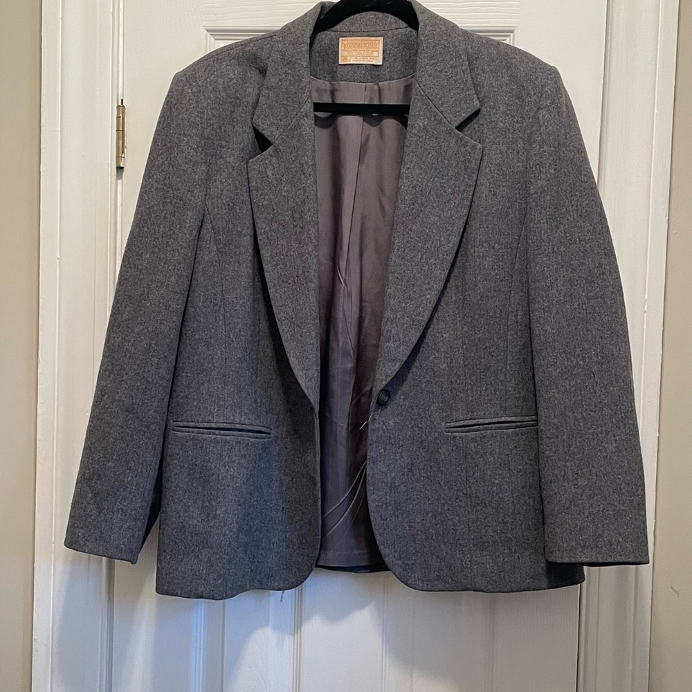 Pendleton Wool Blazer Grey - image 5
